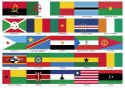 Zestaw flag Afryki 50x70 mm