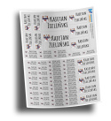 Naklejki imienne, imiennik - 64 sztuki