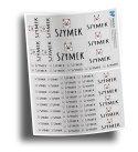 Naklejki imienne, imiennik - 64 sztuki