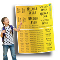 Naklejki imienne, imiennik - 64 sztuki