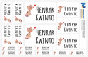 Naklejki imienne, imiennik - 64 sztuki