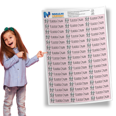 Naprasowanki imienne, imienniki - 48 sztuk Naprasowanki imienne, imienniki - 48 sztuk