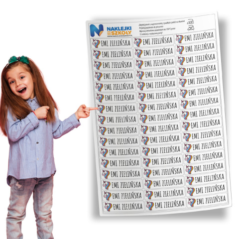 Naprasowanki imienne, imienniki - 48 sztuk Naprasowanki imienne, imienniki - 48 sztuk