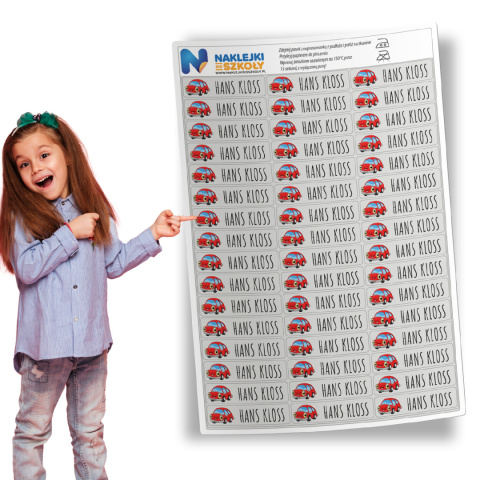 Naprasowanki imienne, imienniki - 48 sztuk Naprasowanki imienne, imienniki - 48 sztuk