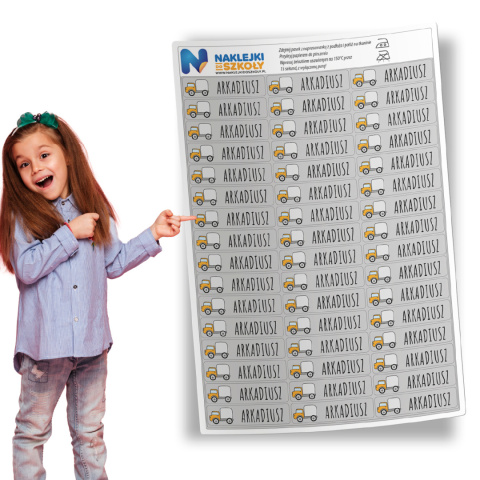 Naprasowanki imienne, imienniki - 48 sztuk Naprasowanki imienne, imienniki - 48 sztuk