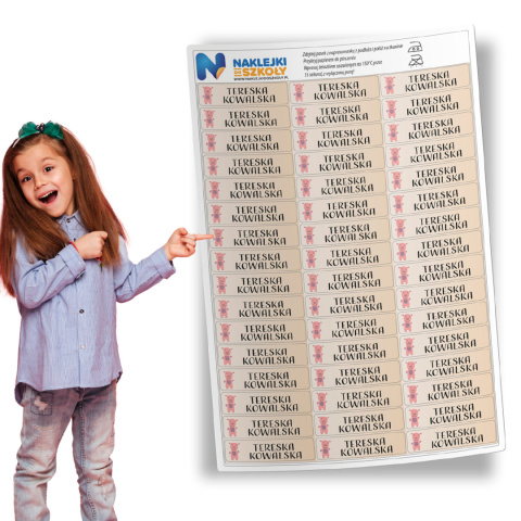 Naprasowanki imienne, imienniki - 48 sztuk Naprasowanki imienne, imienniki - 48 sztuk