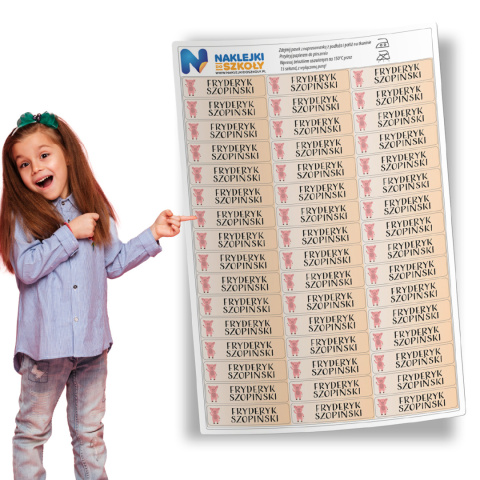 Naprasowanki imienne, imienniki - 48 sztuk Naprasowanki imienne, imienniki - 48 sztuk