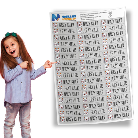 Naprasowanki imienne, imienniki - 48 sztuk Naprasowanki imienne, imienniki - 48 sztuk