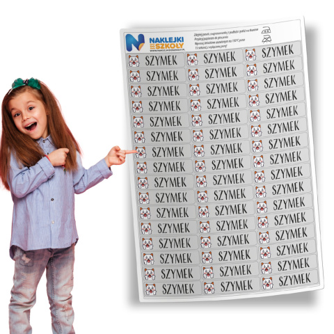 Naprasowanki imienne, imienniki - 48 sztuk Naprasowanki imienne, imienniki - 48 sztuk