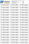 Naprasowanki imienne, imienniki - 48 sztuk