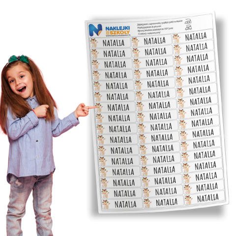 Naprasowanki imienne, imienniki - 48 sztuk Naprasowanki imienne, imienniki - 48 sztuk