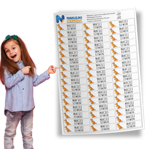 Naprasowanki imienne, imienniki - 48 sztuk Naprasowanki imienne, imienniki - 48 sztuk