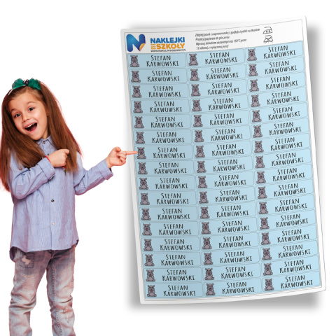 Naprasowanki imienne, imienniki - 48 sztuk Naprasowanki imienne, imienniki - 48 sztuk
