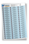 Naprasowanki imienne, imienniki - 48 sztuk Naprasowanki imienne, imienniki - 48 sztuk