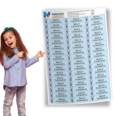 Naprasowanki imienne, imienniki - 48 sztuk Naprasowanki imienne, imienniki - 48 sztuk