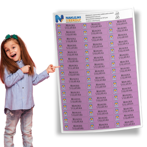 Naprasowanki imienne, imienniki - 48 sztuk Naprasowanki imienne, imienniki - 48 sztuk