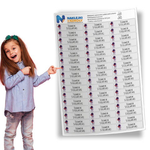 Naprasowanki imienne, imienniki - 48 sztuk Naprasowanki imienne, imienniki - 48 sztuk