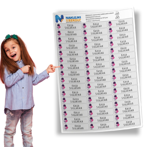 Naprasowanki imienne, imienniki - 48 sztuk Naprasowanki imienne, imienniki - 48 sztuk