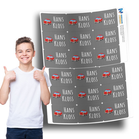 Naklejki imienne, imiennik na zeszyty i ksiązki - 18 sztuk Naklejki imienne, imiennik na zeszyty i ksiązki - 18 sztuk