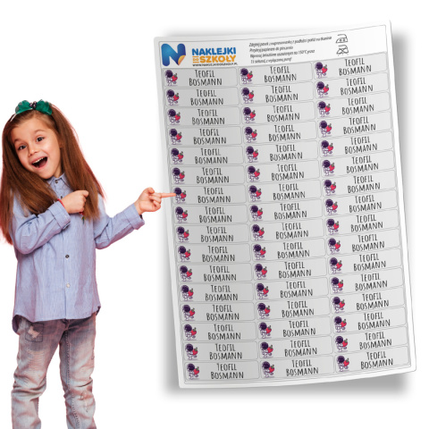 Naprasowanki imienne, imienniki - 48 sztuk Naprasowanki imienne, imienniki - 48 sztuk