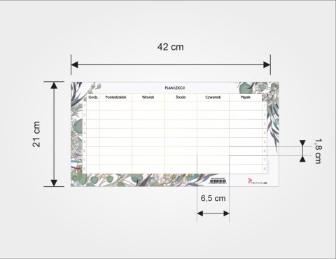 PLANER PLAN LEKCJI FLORAL PLANER PLAN LEKCJI FLORAL