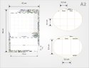 PLANER UNIWERSALNY MIESIĘCZNY FLORAL Z NOTATKAMI