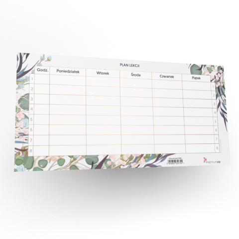 PLANER PLAN LEKCJI FLORAL PLANER PLAN LEKCJI FLORAL