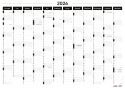 Planer ścienny kalendarz 2026 B2 suchościeralny B&W