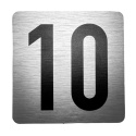Tabliczka na drzwi 8x8 cm - numer 10