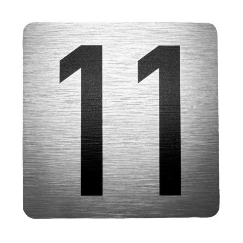 Tabliczka na drzwi 8x8 cm - numer 11