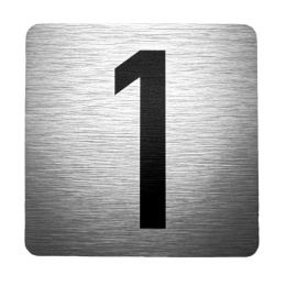 Tabliczka na drzwi 8x8 cm - numer 1