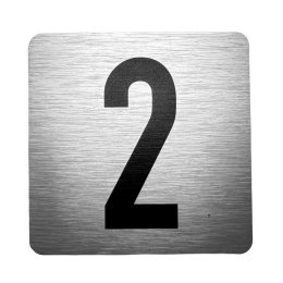 Tabliczka na drzwi 8x8 cm - numer 2