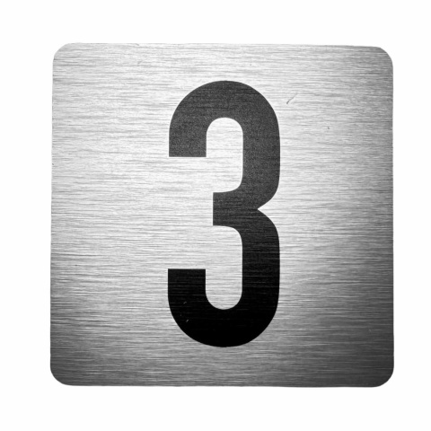 Tabliczka na drzwi 8x8 cm - numer 3