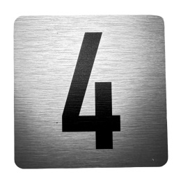 Tabliczka na drzwi 8x8 cm - numer 4