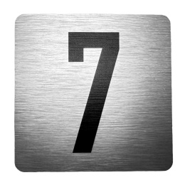 Tabliczka na drzwi 8x8 cm - numer 7
