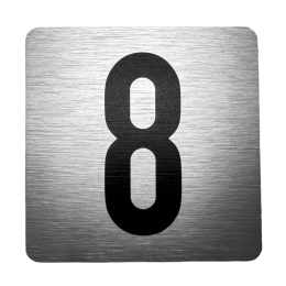 Tabliczka na drzwi 8x8 cm - numer 8