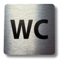 Tabliczka na drzwi 8x8 cm - WC