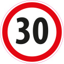 Zestaw naklejek Limit Prędkości - 14 cm - 12 szt.