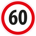 Zestaw naklejek Limit Prędkości - 14 cm - 12 szt.