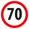 Zestaw naklejek Limit Prędkości - 14 cm - 12 szt.