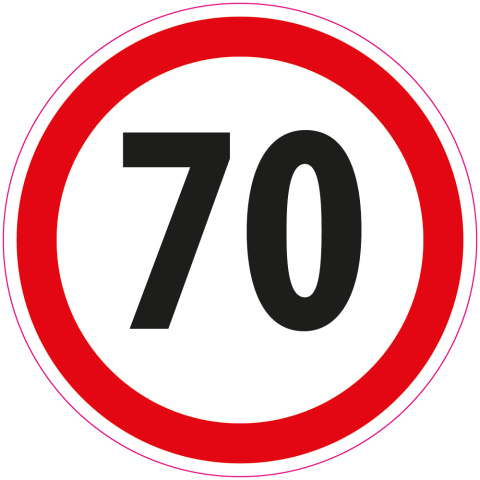 Zestaw naklejek Limit Prędkości - 14 cm - 12 szt. Zestaw naklejek Limit Prędkości - 14 cm - 12 szt.