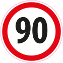 Zestaw naklejek Limit Prędkości - 14 cm - 12 szt.