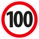 Zestaw naklejek Limit Prędkości - 14 cm - 12 szt.