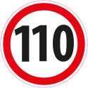 Zestaw naklejek Limit Prędkości - 14 cm - 12 szt.