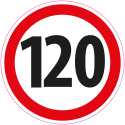 Zestaw naklejek Limit Prędkości - 14 cm - 12 szt.