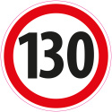Zestaw naklejek Limit Prędkości - 14 cm - 12 szt.