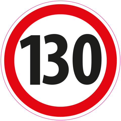 Zestaw naklejek Limit Prędkości - 14 cm - 12 szt. Zestaw naklejek Limit Prędkości - 14 cm - 12 szt.