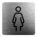 Tabliczka 8x8 cm - WC damski
