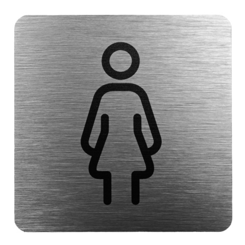 Tabliczka 8x8 cm - WC damski