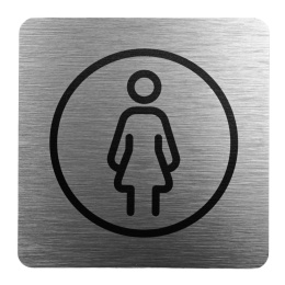 Tabliczka 8x8 cm - WC damski